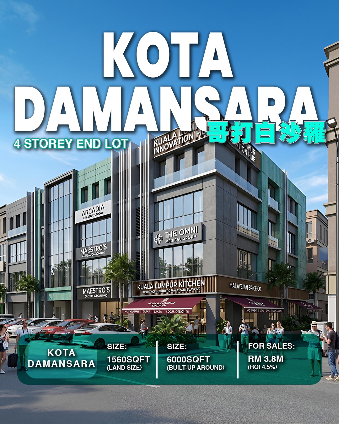 4-Storey Shop Office Petaling Jaya For Sale | ROI 4.36% | Fully Tenanted - Image 1