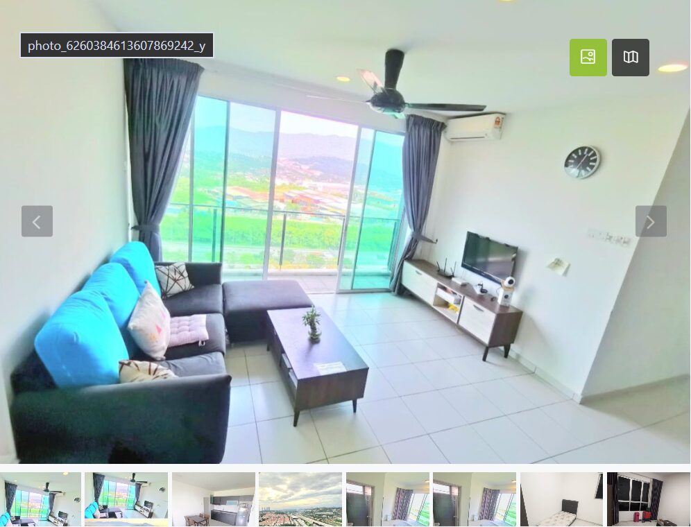 Below Market Rate! Corner lot with L shape balcony unblock view Vacant. fully furnished - Image 1
