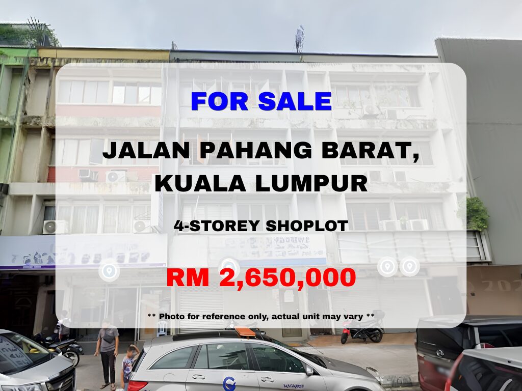 Jalan Pahang Barat, Kuala Lumpur ⭐ Freehold 4-Storey Shoplot for Sale - Image 1
