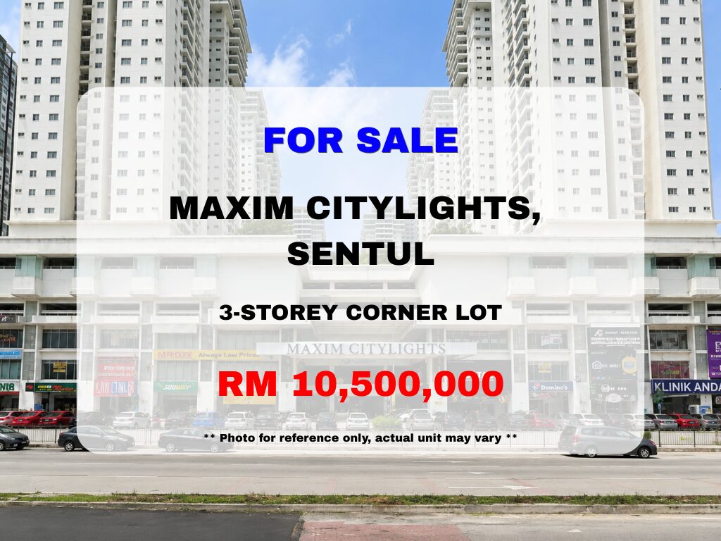 Maxim Citylights, Sentul ⭐ 3-Storey Corner Shoplot for Sale - Image 1