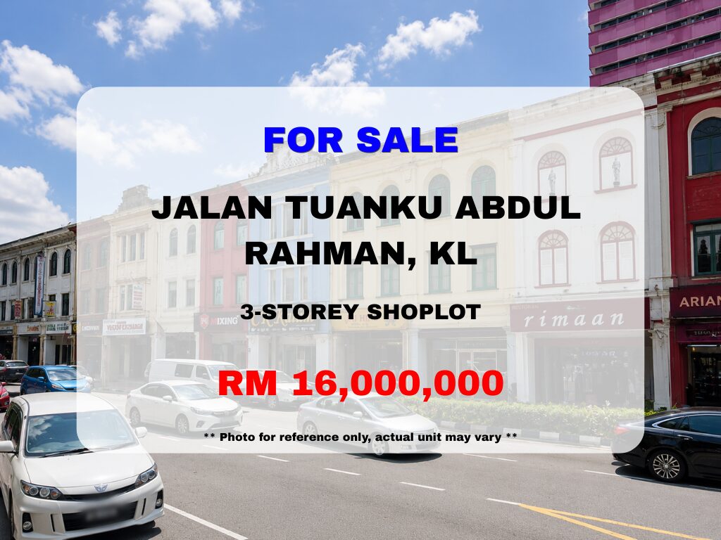 Jalan Tuanku Abdul Rahman, KL ⭐ Freehold 3-Storey Shoplot for Sale - Image 1