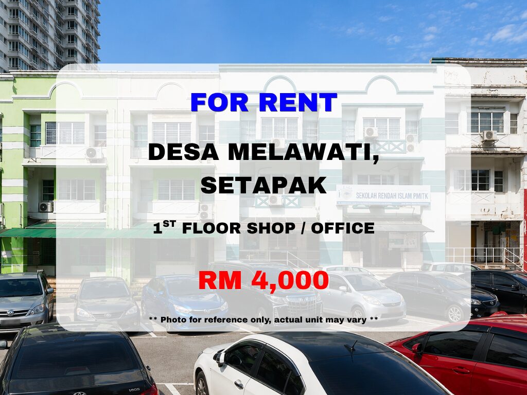 Desa Melawati, Setapak ⭐ 1st Floor Shop Office for Rent - Image 1