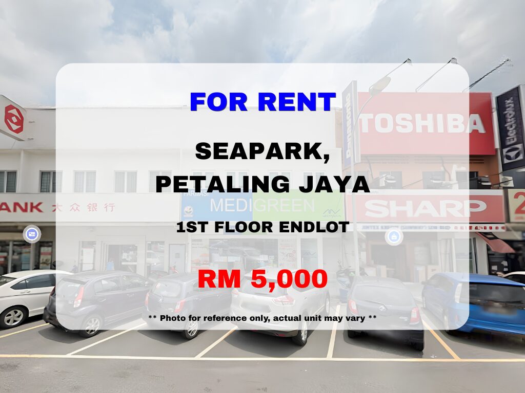 Sea Park, Petaling Jaya ⭐ End Lot 1st Floor Shop Office for Rent - Image 1
