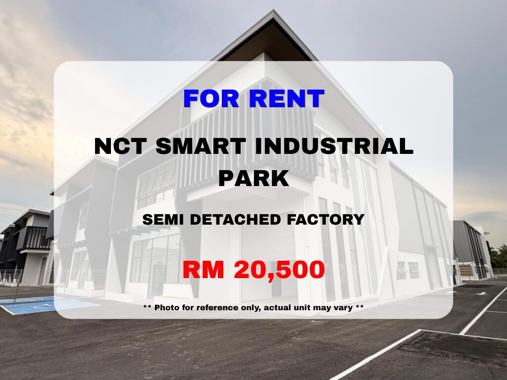 NCT Smart Industrial Park @ Kuala Langat ⭐ 2-Storey Semi-D Factory for Rent - Image 1