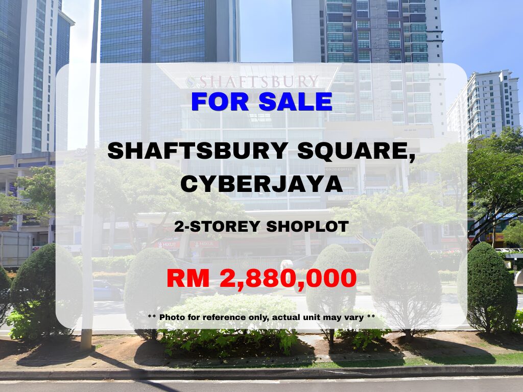 Shaftsbury Square, Cyberjaya ⭐ 2 Storey Freehold Shoplot for Sale