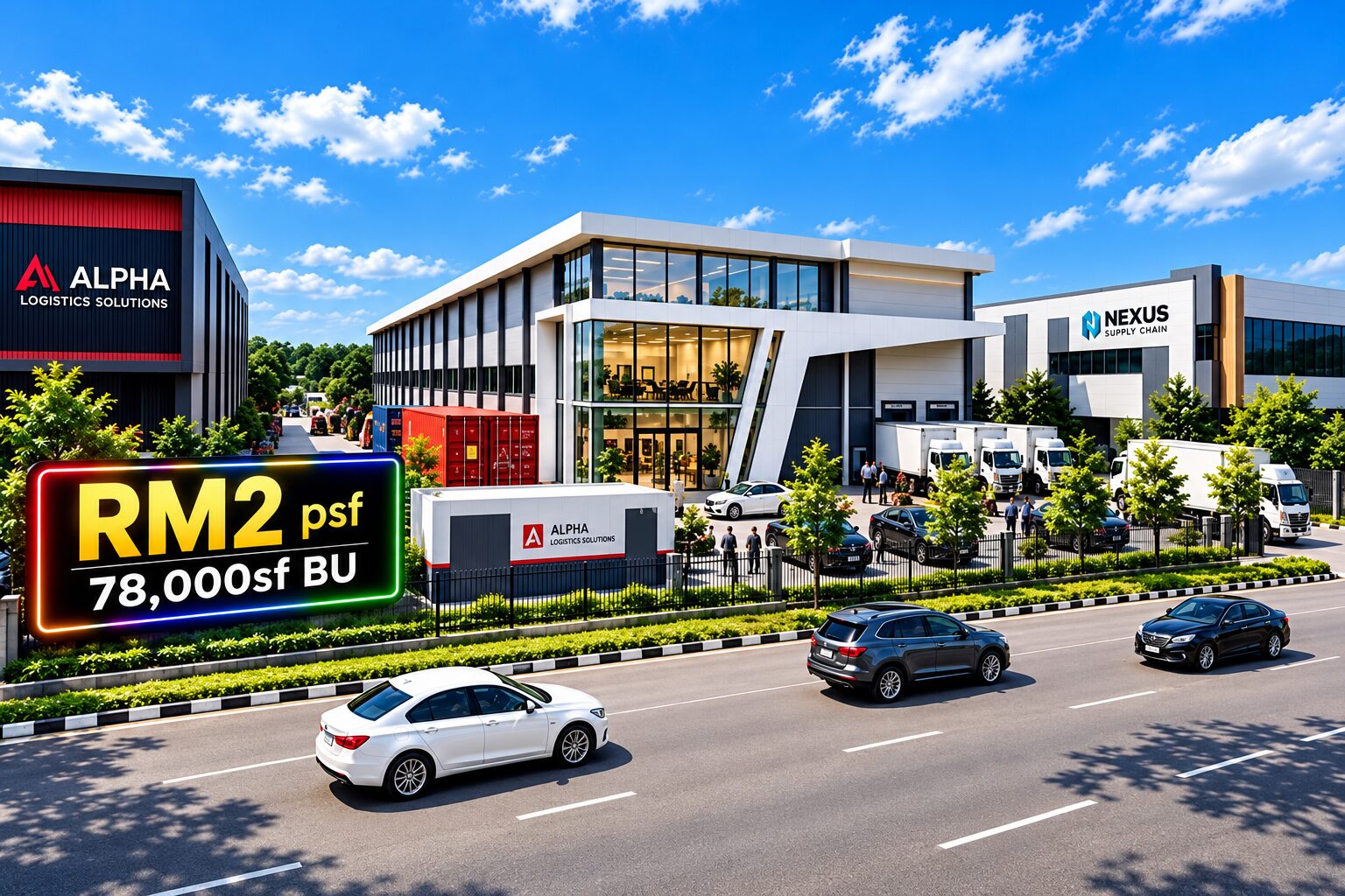 Kawasan Perindustrian Sungai Rasau, Shah Alam -【 RM2 psf 】78,000sf Build-up【 18m Height 】EsFR Fire-protection System - Image 1