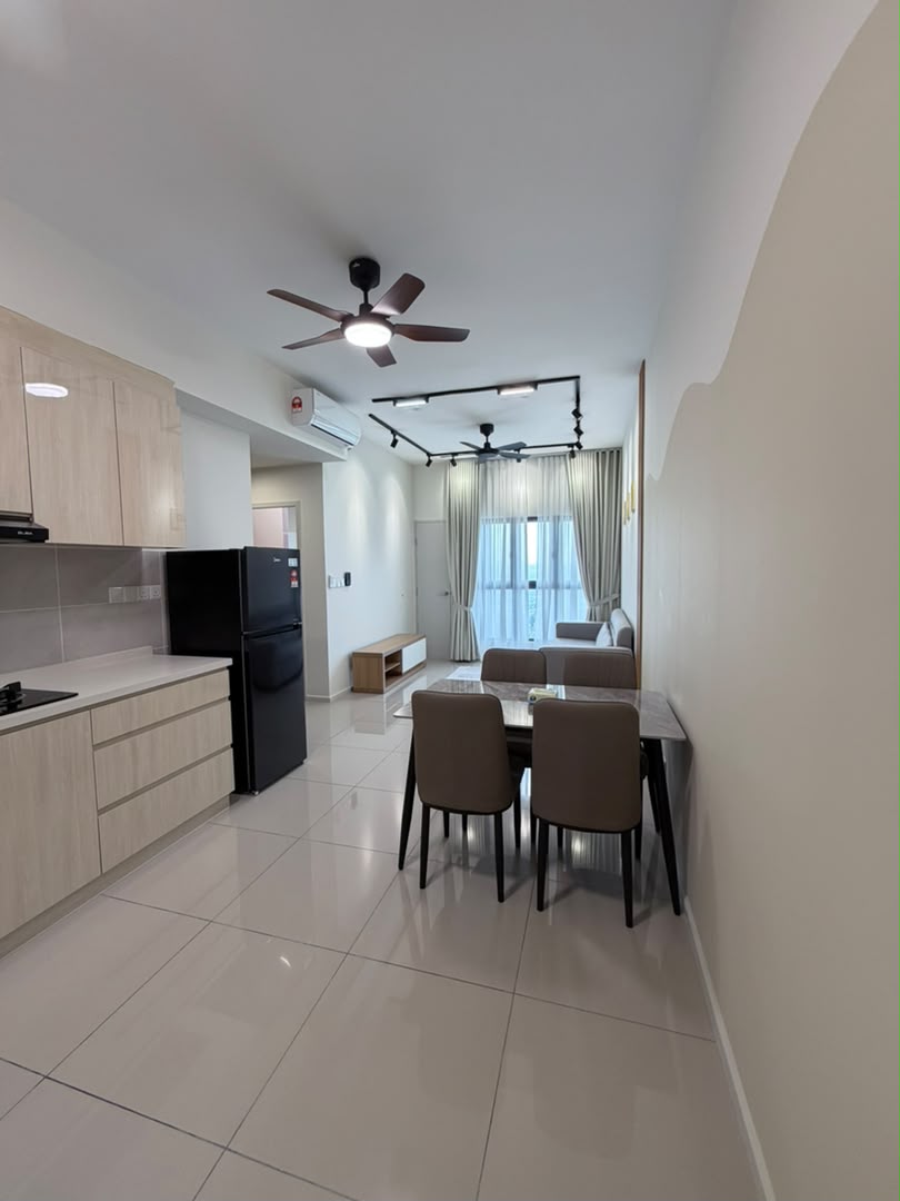 2-bedroom apartment for rent at Jernih Residence Kajang 1+1 Bedroom Fully Furnished Doorstep MRT RM1700
